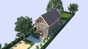 Homestay bunggalow nhà gỗ hiện đại